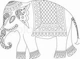 Elefant Indischer Hinduismus Visit sketch template