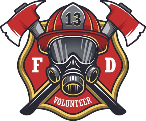 firefighter sticker decal fire department axe vector png