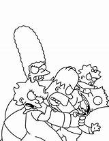 Simpsons Kolorowanki Kolorowanka Simpsonowie Houten Milhouse Druku Wydruku sketch template