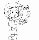 Noceda Owlbert sketch template