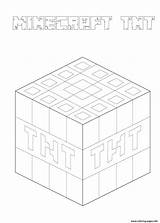Coloring Pages Minecraft Tnt Blocks sketch template