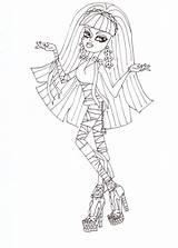 Coloring Cleo Sheet Monster High Pages sketch template