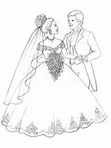 Coloring Pages Kids Marry Weddings Fun sketch template