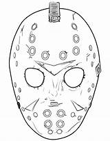 Jason Coloring Mask Pages Friday 13th Printable Halloween Face Tattoo Scary Masks Sheets Horror Drawing Printables Movie Print Supercoloring Voorhees sketch template