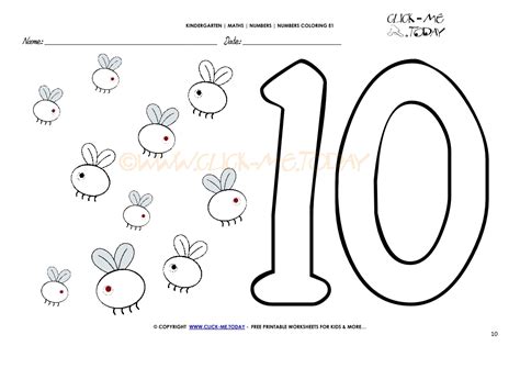 number coloring pages number