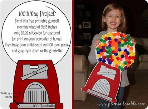 day gumball machine  printable tip junkie