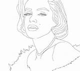 Monroe Marilyn Coloring Pages Printable Color Getcolorings sketch template