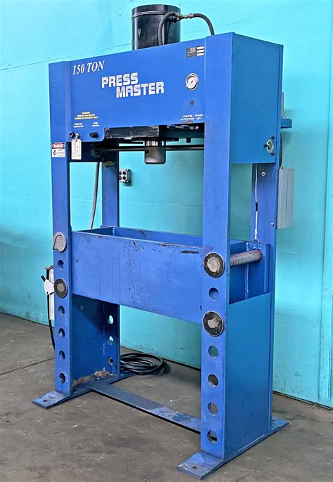 press master  ton hydraulic shop press hfp  norman machine tool