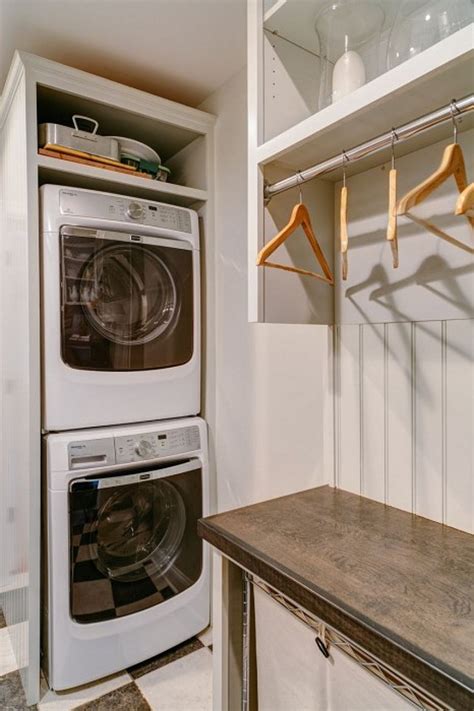 small laundry room  worry  smallest stackable washer