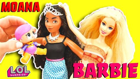 Barbie Beach Fashion Show W Disney Princess Moana Lol