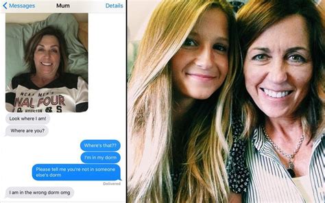 mother s surprise selfie mistake at daughter s college goes viral
