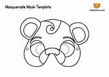 Masquerade 123kidsfun Meerkat Mardi Gras Carnevale sketch template
