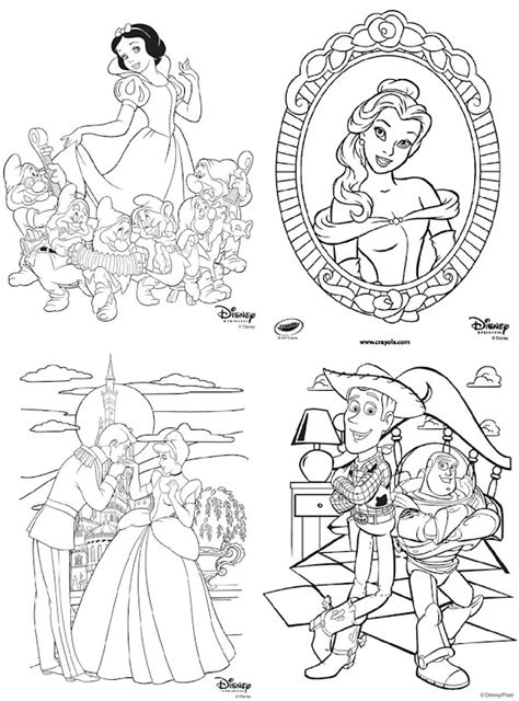 disney channel character coloring pages