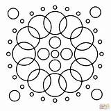 Mandala Coloring Circle Pages Circles Pebble Mosaic Mandalas Drawing Garden Printable Easy Comments Patterns Geometric Mandela sketch template