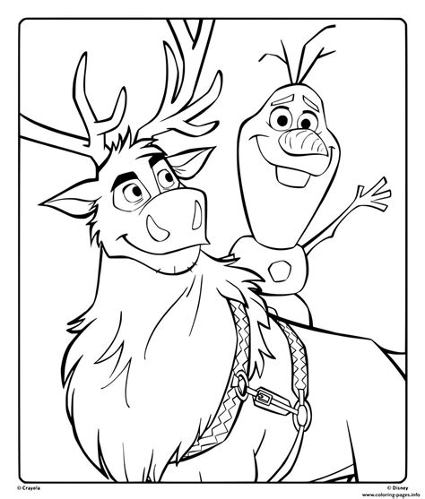 sven  olaf coloring page olaf frozen coloring pages printable