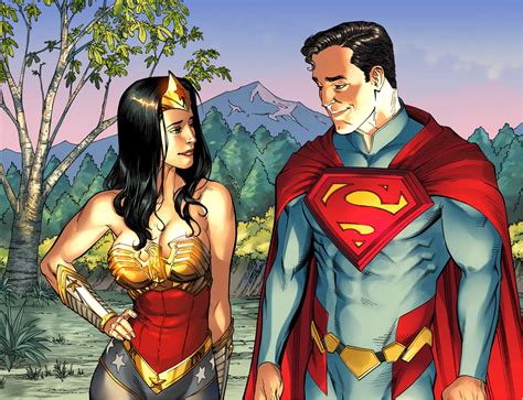 superman flirts with wonder woman comicnewbies