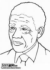 Coloring Mandela Nelson Pages Printable sketch template