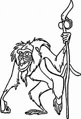 Coloring Baboon Wecoloringpage sketch template