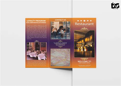 hotel tri fold brochure template brochure design template trifold brochure template