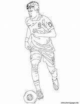 Neymar Colorir Bresil Procurados sketch template