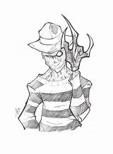Coloring Freddy Krueger Pages Printable Horror Movie Popular Library Coloringhome Codes Insertion sketch template