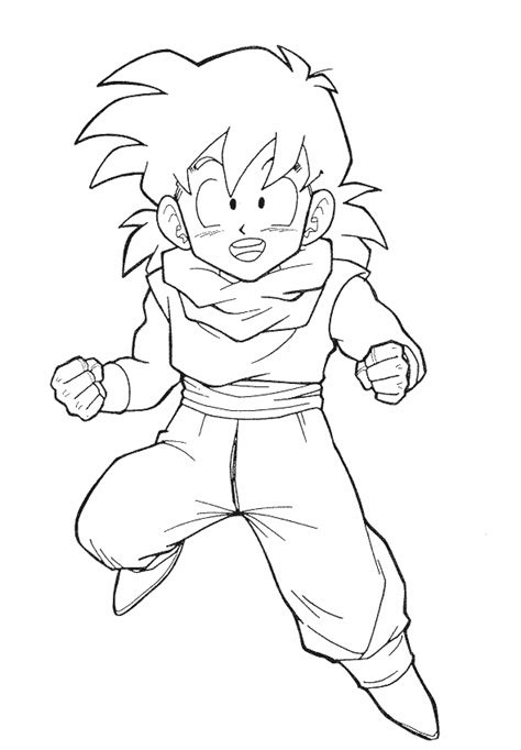 goku printable coloring pages coloring home