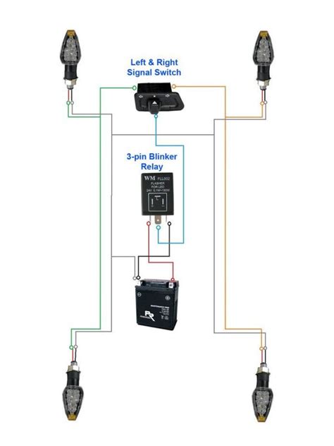 universal turn signal switch wiring diagram easywiring
