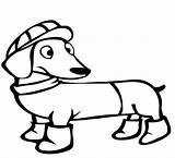 Pages Coloring Dachshund Kids Coloringway Via Tag sketch template