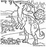 Carnivore Dinosaurios Sheets Parasaurolophus Dinosaurs sketch template