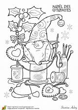 Christmas Coloring Pages Coloriage Gnome Noel Drawings Choose Board Karácsonyi Manó sketch template