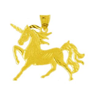 gold mm unicorn pendant