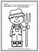 Coloring Pages Farm Color Boy Fern Fun Smith Classroom Freebie Friday Teaching sketch template