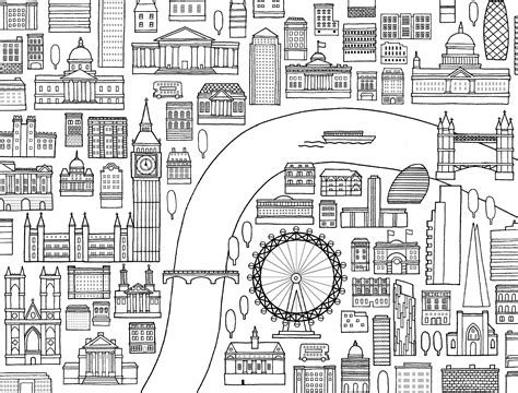 london sights coloring pages