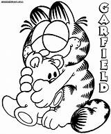 Garfield Coloring Pages Print Colorings sketch template