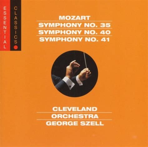 mozart symphonies nos 35 40 41 george szell songs reviews