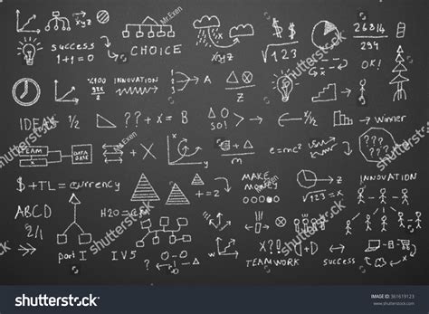 formulas  blackboard stock photo  shutterstock