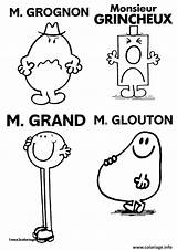 Monsieur Grognon Grincheux Glouton Coloriages Colorier Mme Roger Hargreaves Incroyable Maternelle Choisir sketch template
