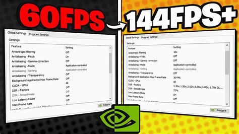 nvidia control panel settings  maximum performance  games