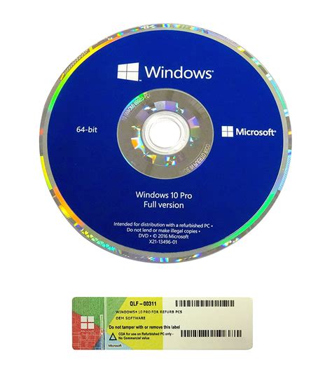 windows  pro  bit system disc microsoft software trust computer