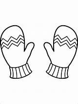 Kleurplaten Kleurplaat Wanten Handschoenen Coloring Kerst Mittens Tekening Ideeën Gant Gants Bonnet Bezoeken Boyama Dibujos Mewarna sketch template