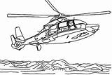 Coloring Pages Helicopter Rescue Sea People Saving Kids sketch template
