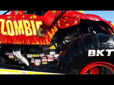fire zombie monster truck display  downtown los angeles youtube