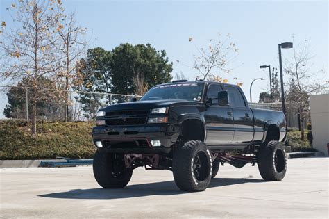 black chevy truck lifted