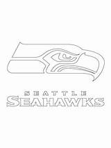 Seahawks Logo Seattle Coloring Pages Printable Drawing Football Logos Nfl Kids Templates Stencil Sheets Color Sports Printables Supercoloring Google Logodix sketch template