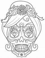 Skull Calavera Caveira Colorir Ausmalbilder Totenkopf Imprimir Skulls Muertos Supercoloring Mexicana Mandala Snake Açúcar Sombrero sketch template