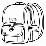Bag Clipart Backpack Bags Drawing Draw Clip Cliparts Clipartmag Kid Getdrawings Clipground Library sketch template