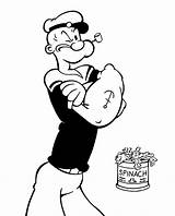 Popeye Coloring Pages Sailor Man Cartoon Drawing Printable Getdrawings Getcolorings Color Comments Rocker Books Popular sketch template