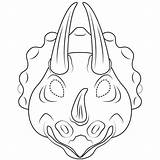 Triceratops Mascara Maske Dinosauri Maschere Tegninger Dinozaury Kolorowanki Masker Dinosaurs Kolorowanka Rex Dinosaures Prik Máscara Farvelægning Kategorier Categorias sketch template