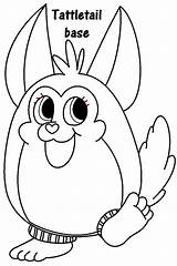 Base Tattletale Tattletail Coloring Pages Template sketch template