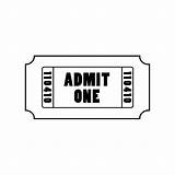 Ticket Admit Decal Perfect Making sketch template